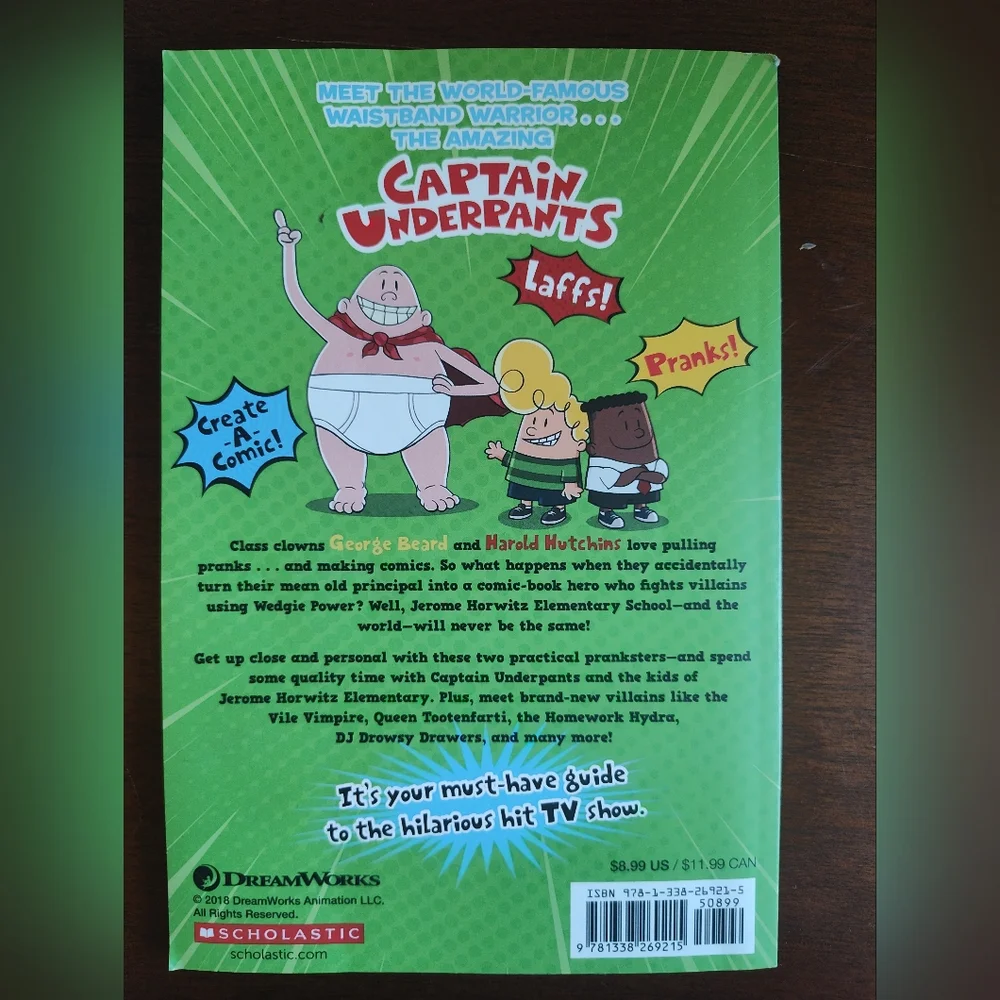 Captain Underpants Wedgie Power Guidebook, Scholastic